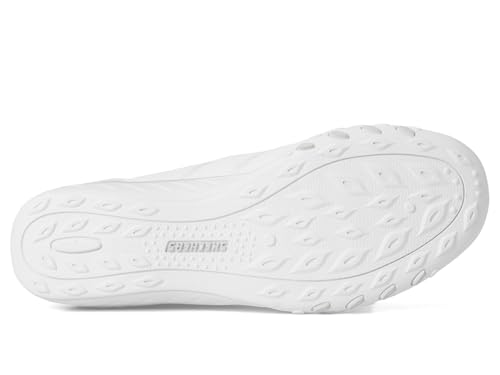 Skechers Modern Comfort Women's Women's Breathe Easy-Knitty Waves Hands Free Slip-Ins Sneaker, White, 6.53