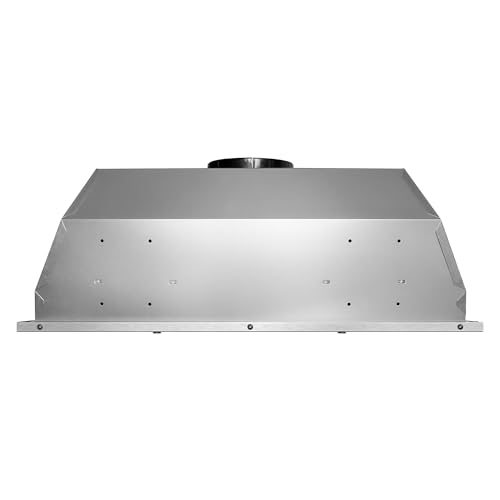 Image of 30 in. Lumin Collection 380 CFM Ducted Insert Range Hood, LED, Stainless | Cosmo COS-30IRHS Soft Touch Controls, 3 Fan Speeds, Permanent Dishwasher-Safe Baffle Filters, Backdraft Damper