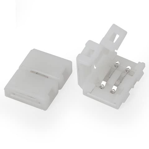 Rgb/Led Strip Connector Right Angle I Shape Solderless Corner Connector (2 Pin - 10Mm, Pack Of 5), Multicolour-image-41