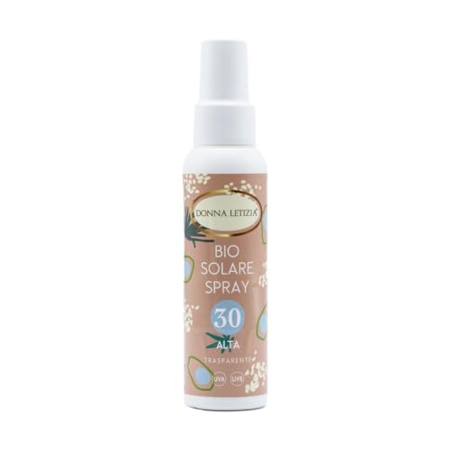 Biologische zonnebrand spray spf30, alleen fysieke filters, geen nanodeeltjes, biologisch, met biologische olijfolie, aloë-extract en vitamine E, 100ml