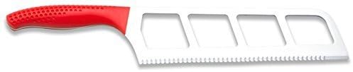 EasySlice Dual Serrated Kitchen Knife - 9" Full Tang Blade with No-Slip Grip Ergonomic Comfort Handles by Extreme Consumer Products