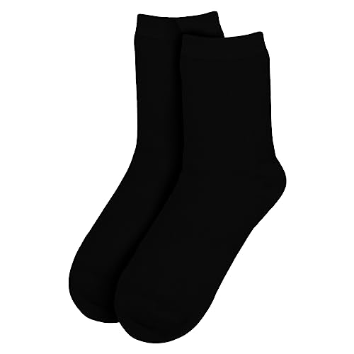 Jacob Alexander Pair of Adult Solid Crew Dress Socks2