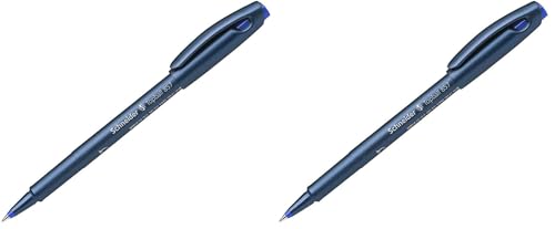 Topball 857 Konik Uçlu Roller Kalem, 0,6 mm, Mavi (2 paketi)