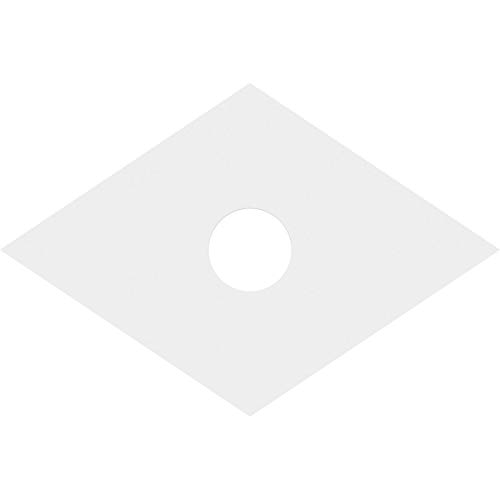 Image of Ekena Millwork CMP36X24DD-06000 Diamond Architectural Grade PVC Contemporary Urethane Ceiling Medallions 36 inchW x 24 inchH x 6 inchID x 12 3 /4 inchC x 1 inchP