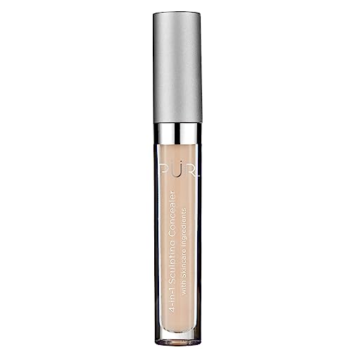 PÜR Beauty 4-in-1 Sculpting Concealer, Moisturizing Formula, Covers Imperfections, Lightweight medium to full coverage, Revitalizes Complexion, Cruelty-Free, Gluten Free- MN3, 1 Count (Pack of 1)