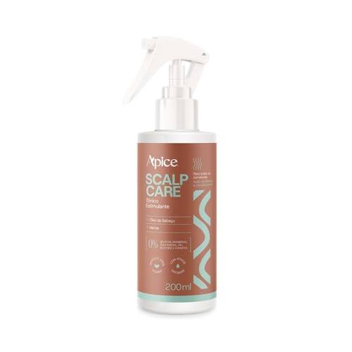 Ápice Tônico Estimulante Scalp Care com Biotina e Menta | Fortalecimento e Crescimento Capilar Saudável | 200 ml