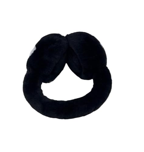 Warm Woolen Ear Muffs Stylish Korean Design For Men And Women Winter Essential Fashionable Autumn Covers(Black wool pull)