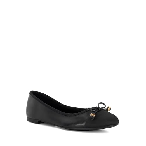 Image of Dune London Ladies Hallo Wide Fit Charm-Detail Ballet Shoes Size UK 5 Ballet Pumps Black