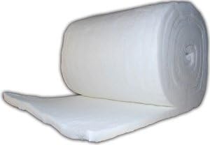 VITCAS Ceramic Fibre Blanket - Kiln Furnace Forge - Premium Quality No Chemicals Heat Resistant - Excellent Adhesion - Quick to Repair - Sound Damping Properties - 25mm