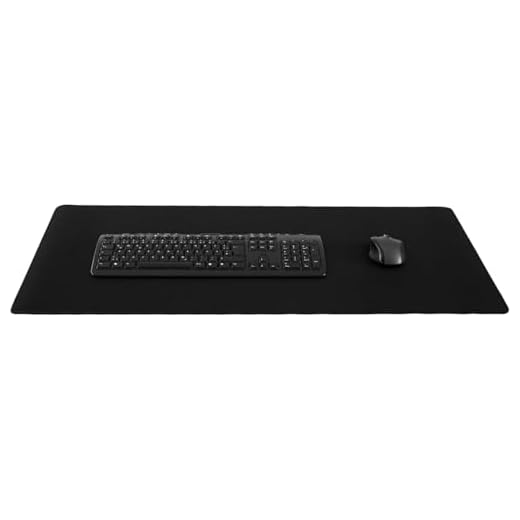 Silent Monsters Mauspad Größe XL (900 x 400 mm) Mousepad Groß Design: Schwarz - Vernähter Rand geeignet für Office und Gaming Maus sowie Tastatur