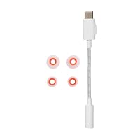JBL Quantum 50C, kabelgebundenes In-Ear-USB-C-Gaming-Headset mit JBL QuantumSURROUND Sound, Multi-Plattform-Kompatibilität, sprachfokussiertem Mikrofon, Lautstärke-Slider und Stummschaltung, Weiß – Ansicht 9