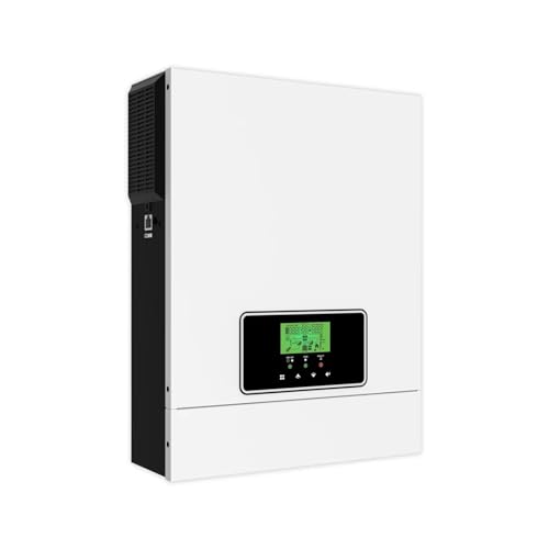 Hybrid Solar Inverter 3000W 1600W 24V 12V 220V Off-Grid Pure Sine Inverter Built-in 80A MPPT Solar Charge Controller(3000W-24V BAT)