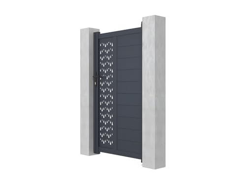 Miniatura 3 de Vente-Unique-Portón De Aluminio Ancho 103 X Alt. 181 Cm Antracita Gregor