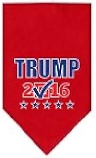 Mirage Pet Products 66-151 LGRD Trump Checkbox Election Red Print Bandana, Large