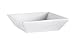 CAC China KSE-B6 Kingsquare 6-Inch 15-Ounce Super White Porcelain Square Bowl, Box of 24