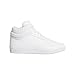 adidas Women's Hoops 4.0 Mid Top Basketball Sneaker, White/White/Black, 7