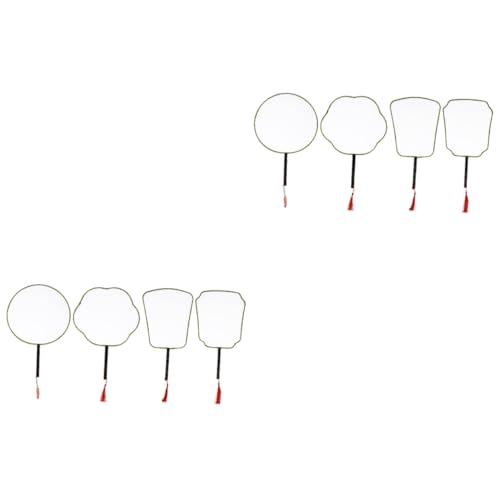 Garneck 2Zbg uNq Hand Fan Doodle t@ Ñ̐q Gt ̊G 肤 Diy ANZT[ q̗̂  4*2