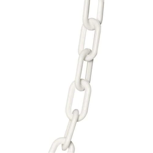 Image of Mr. Chain Plastic Barrier Chain, White, 300 ft Length (50001-300)