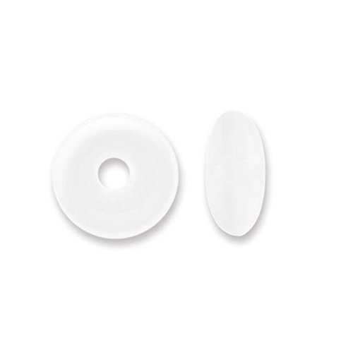 JewelrySupply Bead Bumpers 1.5mm White (50-Pcs)