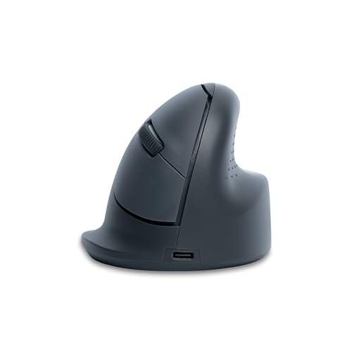 R-Go HE Basic Souris Ergonomique, Bluetooth 5.0, Rechargeable avec Type C/A câble, Prévention tendinite, Souris Ergo Verticale, Compatible avec Windows/Mac,...