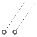 SOLUSTRE 2 Stück Ride Becken Sizzle Verlängerungskette aus Robustem Material Kompatibel mit Jazz Schlagzeug Einfache Montage Klangnachklang Verlängernd