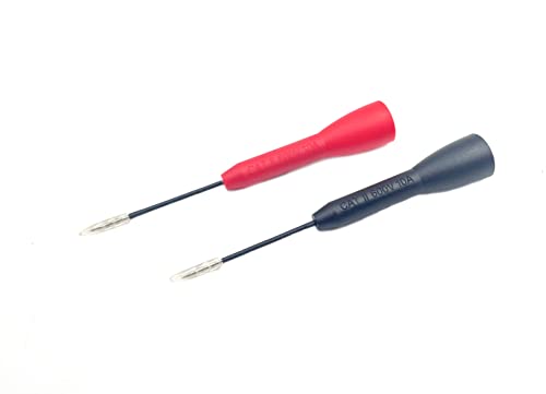 Image of 6Pcs 2mm to 1mm Test Probes Pins, Insulation Piercing Needle Pin Non Destructive Multimeter Test Probe 600V 10A for tl71 tl75 Multimeter