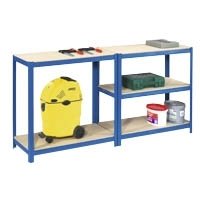 Preisvergleich Produktbild SZ Metall 24222-I Steckregal T:45cm 5 Fb blau