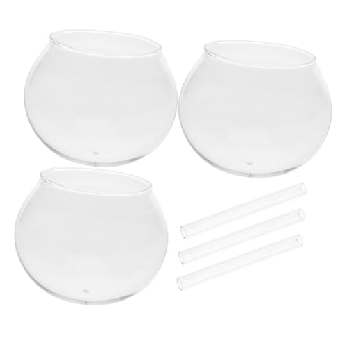 Cabilock 6 Pièces Carillons À Vent Japonais en Verre Transparent DIY avec Couvercle en Verre Et Tubes Furin pour Décoration Extérieure Jardin Balcon Zen Personnalisable