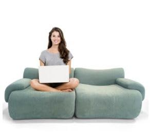 DOMÍNIO METÁLICO Sofá Modular Retráctil Moderno – Comodidad y Estilo para Tu Hogar (Azul)