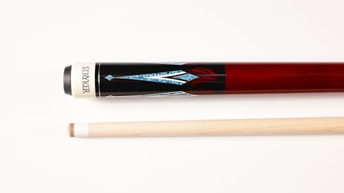 Taco de billar Stryker ST-10 dos piezas rojo miniatura 1