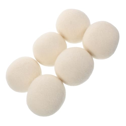 GANAZONO 6個除静電羊毛ボール 洗濯機 乾燥機用 しわ防止 絡まり防止 速乾性