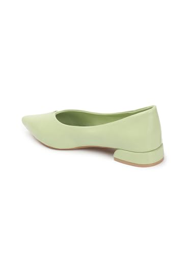 Image of Carlton London Women Comfortable Slipon Pump Shoes with Block Heels, Pointed Toe for Casual and Formal wear