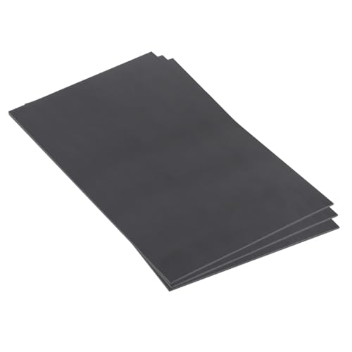 Image of Expanded PVC Plastic Sheet 7 /64 inch Thick, 11 inchx17 inch Lightweight Rigid Foam Sheet, [for Crafts Signage Displays Digital Screen Printing] - Black / 3 Pcs