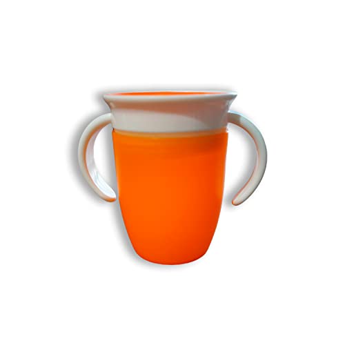 WS WorlsTrend Vasos bebe aprendizaje, Vaso antiderrame con asas para bebe, Magic Cup 360, Vaso...