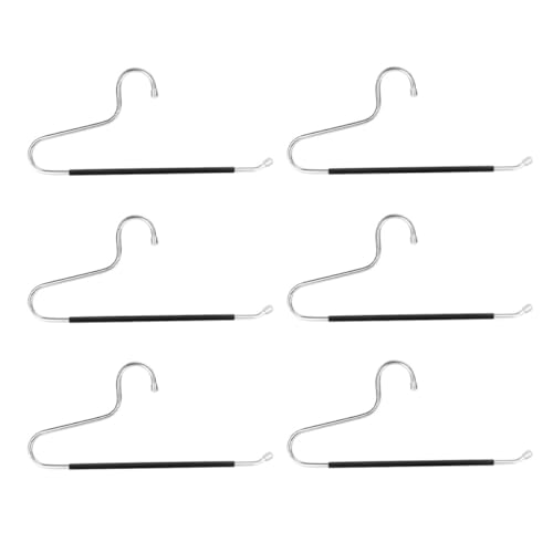 TOKIDNY Perchas Múltiples para Pantalones y Mantas, 6 Piezas de Metal Antideslizante, Organizador Práctico para Armarios y Vestidores