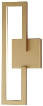 ET2 Penrose - 14W 1 LED Wall Sconce-18 Inches Tall and 7 Inches Wide-Gold Finish