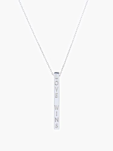 Emotional Bar Necklace with Gift Card Available in Two Colors 925 Sterling Silver and 14K Gold Plated – Inspirational Word Jewelry – Gift for Women – Adjustable Chain4