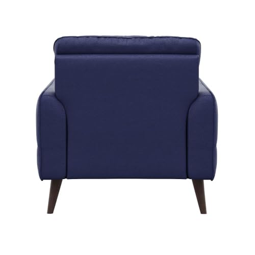 Image of Wakefit Sofa Set | 5 Year Warranty | Sofa 1 Seater, 1 Seater Sofa for Living Room, Wooden Sofa Set, Single Seater - Azores(Robin : Blue)