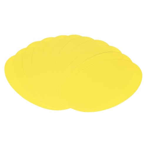 Sous-verres ovales jaune foncé pour décorer vos tables et tableaux d'affichage