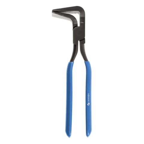 Högert Technik - Roof Clamps Angled 90° - Folding Pliers, Folding Pliers, Sheet Metal Pliers, Angled Curved Roofer Plumber Pliers - Made of Hardened Steel - Approx. 60 mm jaw Width Cover