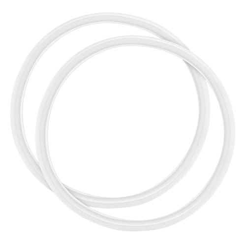 Toyvian 2 Pcs Silicone Seal Rings Cooking Sealing Tower Pressure Cooker Gasket Pressure Cooker Accessories Plus Liners for Parts Replacement Transparent