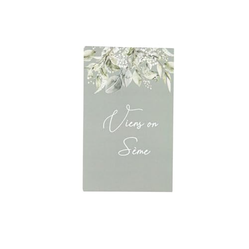 Artifetes Genérico – 10 bolsas de semillas botánicas 7,5 x 12 cm, verde de gris
