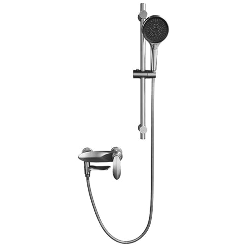 Mitigeur de bain-douche avec barre montante et bec rotatif à 90°