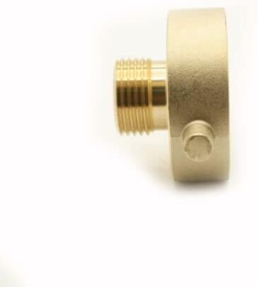 1-1/2 Inch Female NH/NST X 3/4 Inch Male GHT Brass Rigid Fire Hose / Hydrant Red HQ
