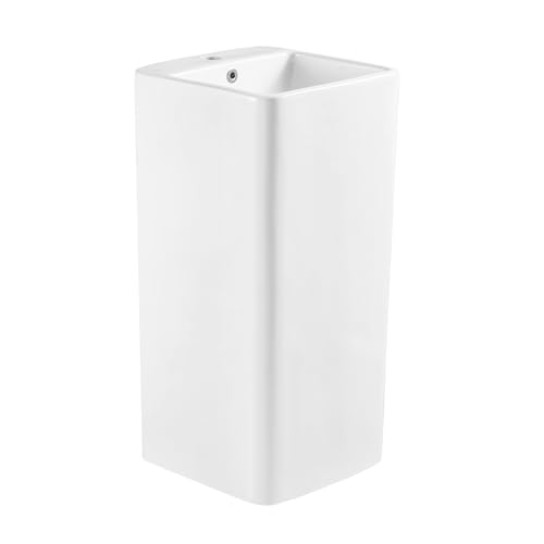 Eridanus Vitreous Ceramic One Piece Pedestal Sink thumb #6