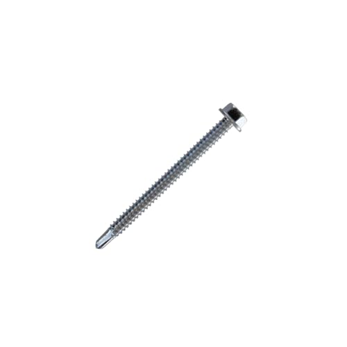 Tornillo hexagonal autoperforante #14 x 6, zinc 500 unidades