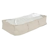 Matière : Polyester Paris Prix FIVE Simply Smart - Housse de Rangement Dessous de Lit Dressy 100cm Beige