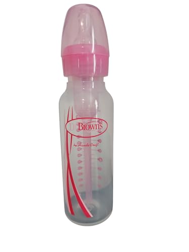 Dr. Brown's Narrow Baby Bottle,Pink,8oz
