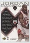 Michael Jordan (Basketball Card) 1999-00 Upper Deck Black Diamond - Jordan Diamond Gallery #DG9
