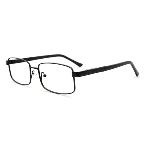 Montura de gafas para hombre y mujer ligera en metal negro c4 ergonómico